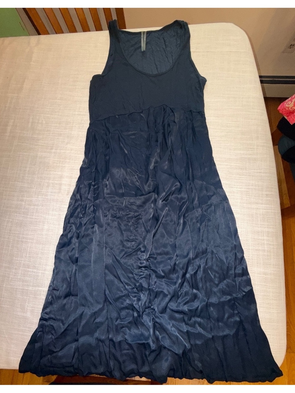 Anthropologie Sleeveless Navy Blue Maxi Dress Small